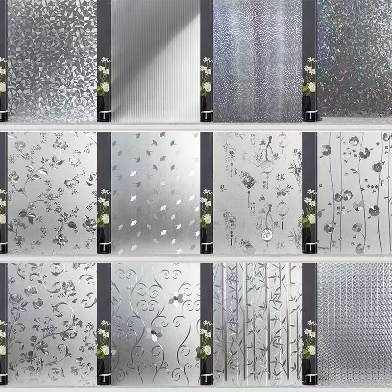静电玻璃贴纸防走光卫生间窗户贴膜浴室窗花纸厨房办公区玻璃贴纸
