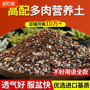 多肉专用大颗粒土植物营养土花土多肉肉种植土养花盆泥炭土铺面石