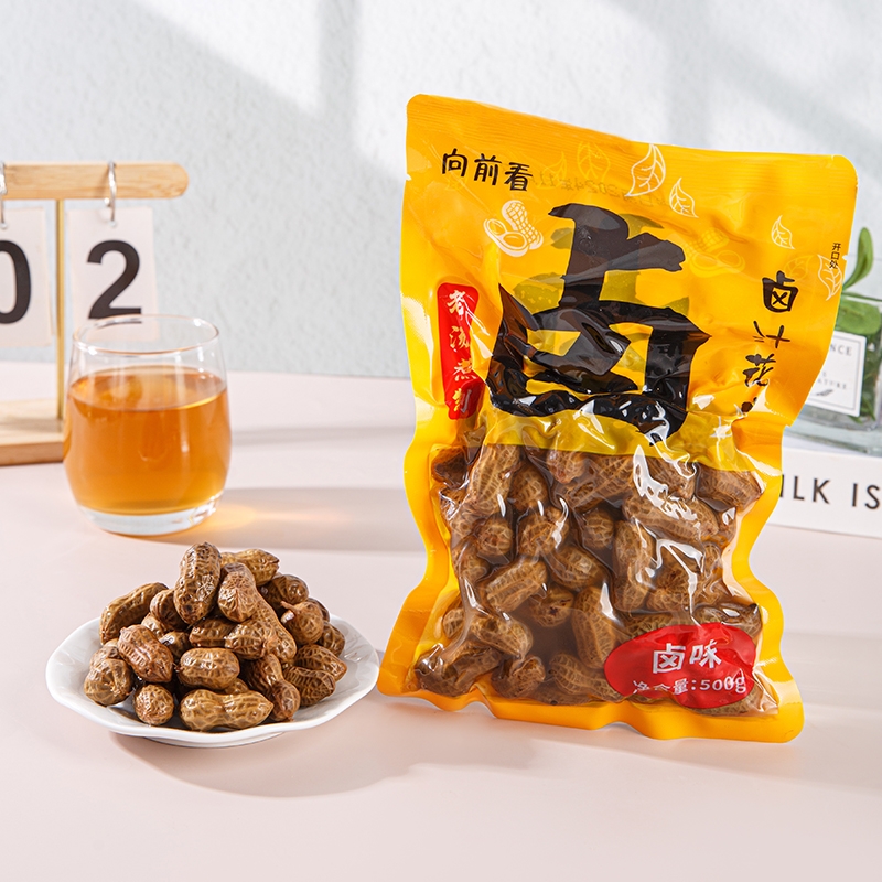 五香水煮卤花生带壳盐水卤味花生啤酒伴侣下酒菜夜市烧烤卤汁花生