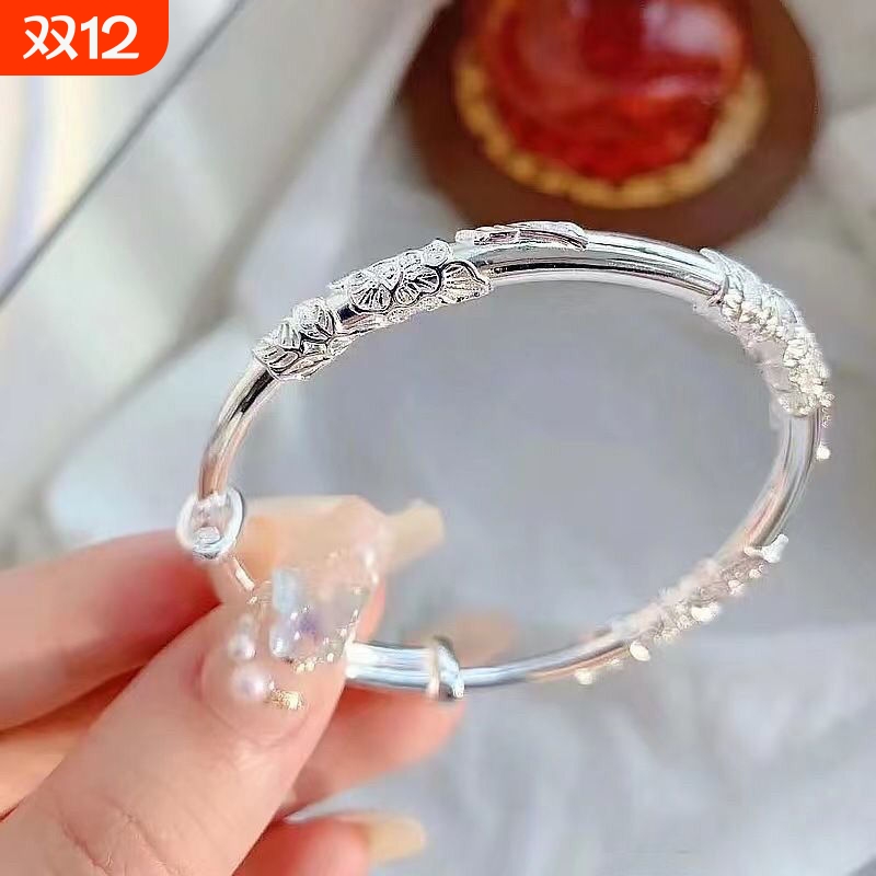 新款繁花似锦手镯女镯子年轻款生日礼物妈妈