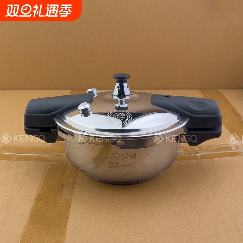 出德国迷你高压锅1人小型压力锅微压汤锅燃气316不锈钢防爆