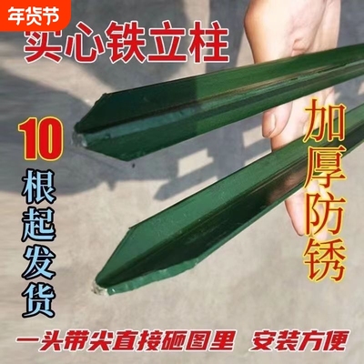 防锈三角铁养殖网立柱杆加厚