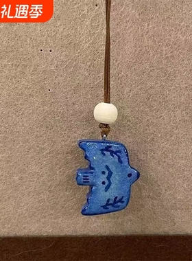 精致小鸟蓝色项链|100人收藏