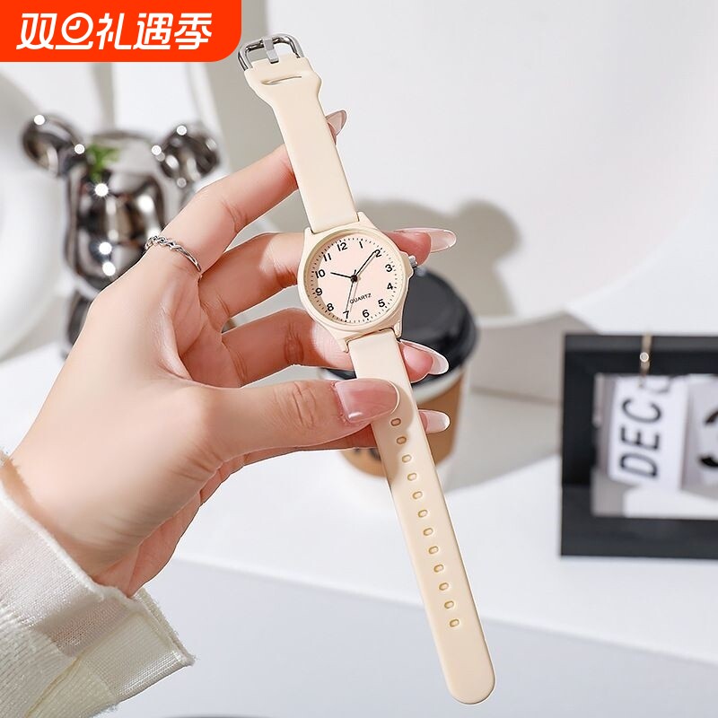 闺蜜手链女款初高中学生ins小众森简约高颜值石英手表普通小巧