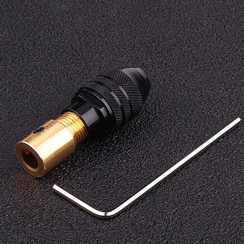 小电磨万用夹头万能夹头六角柄夹头配件微型电钻自紧夹具连接杆