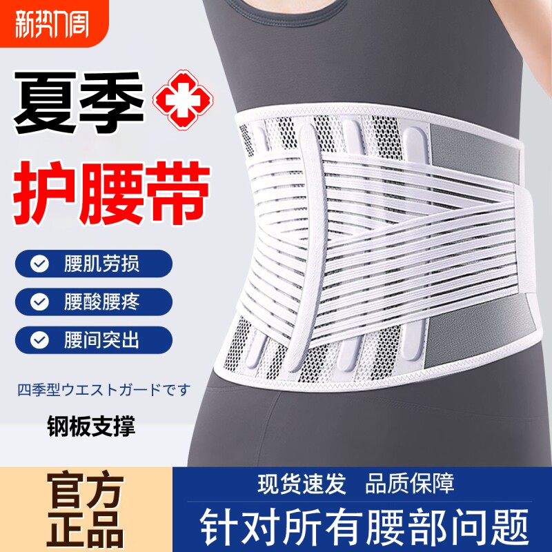护腰带医用腰椎间盘劳损男女士久坐神器夏季透气腰托腰围束腰疼痛