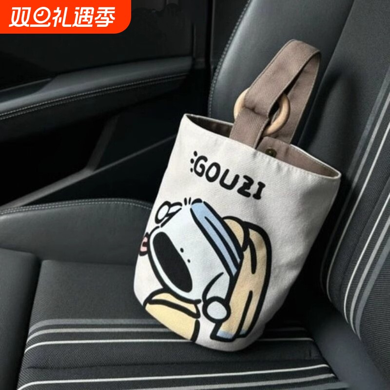 手提袋手提包卡通防水上班族便携便当包可爱水桶包帆布手拎外出