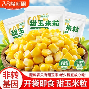 非转基因甜玉米清甜开袋即食儿童零食水果玉米粒蔬菜罐头善缘果肉