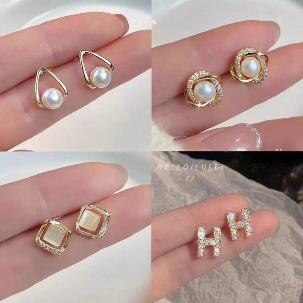 小众设计独特珍珠耳钉女纯银高级感耳饰女气质耳钉2025新款潮洋气