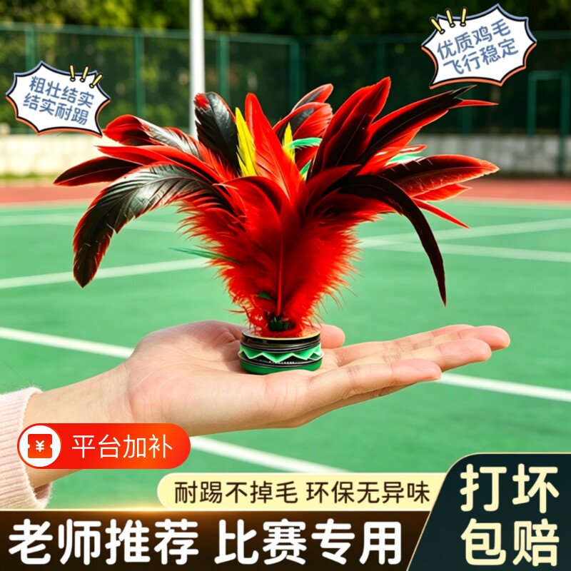 鸡毛毽子运动专用成人老式毽球踢键子腱子小学生耐踢儿童花毽羽毛