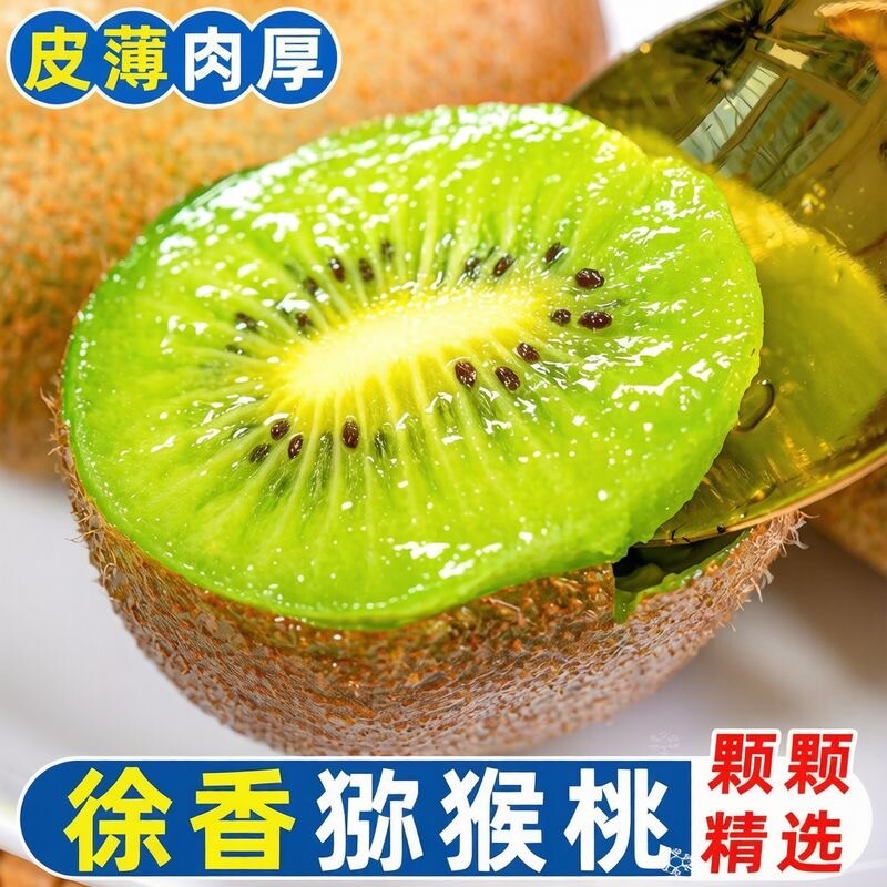 陕西周至眉县绿心徐香猕猴桃图片