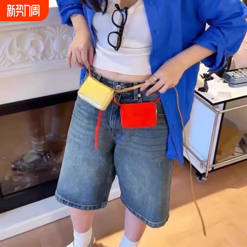 韩国网红小方挂包fott新款onuk同款多色时髦搭配小卡包腰包斜