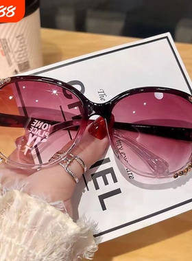 2025大脸太阳眼镜墨镜女防紫外线新款显瘦防晒高级感防蓝光圆脸