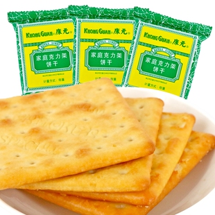 康元饼干家庭克力架韧性饼干小包装酥脆咸甜味小包装休闲零食