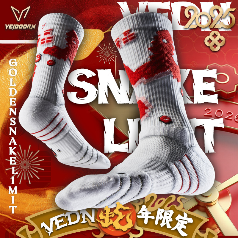 维动蛇年限定灵蛇实战专业篮球袜