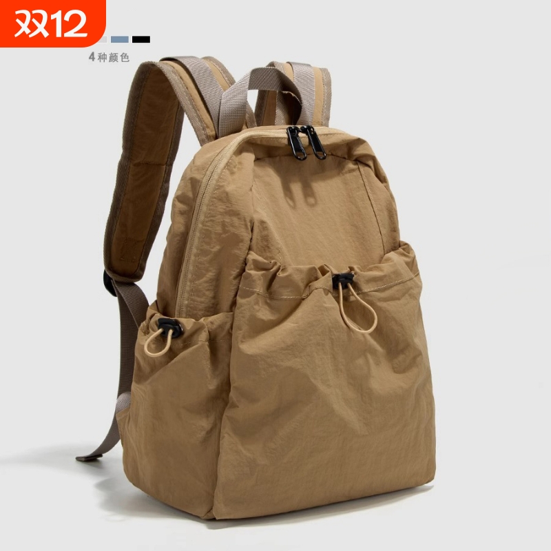 伊布古奇男士双肩包新款韩版休闲防水背包女高中生大容量旅行书包