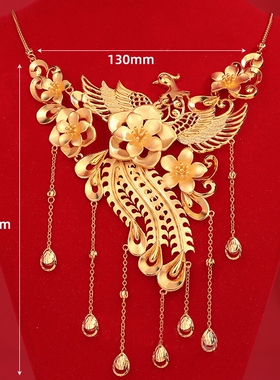 沙金新娘子项链订婚结婚项链