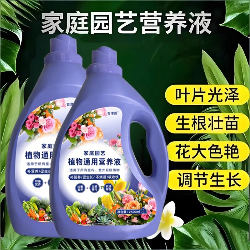 植物营养液通用型花卉花肥发财树富贵竹绿萝水培盆栽养花肥料室内