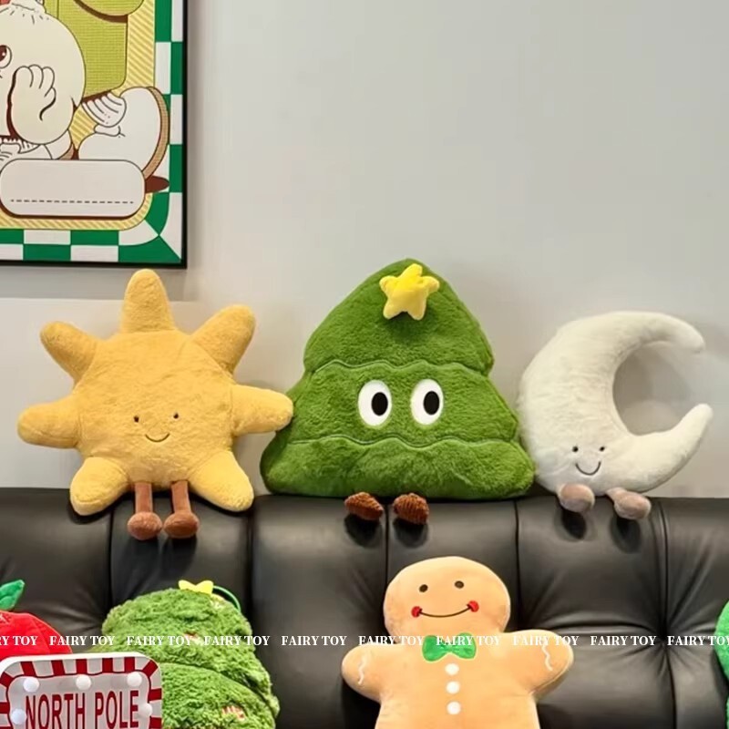 月亮抱枕沙发客厅装饰阳台飘窗靠枕多巴胺靠背垫玩偶床头公仔毛绒