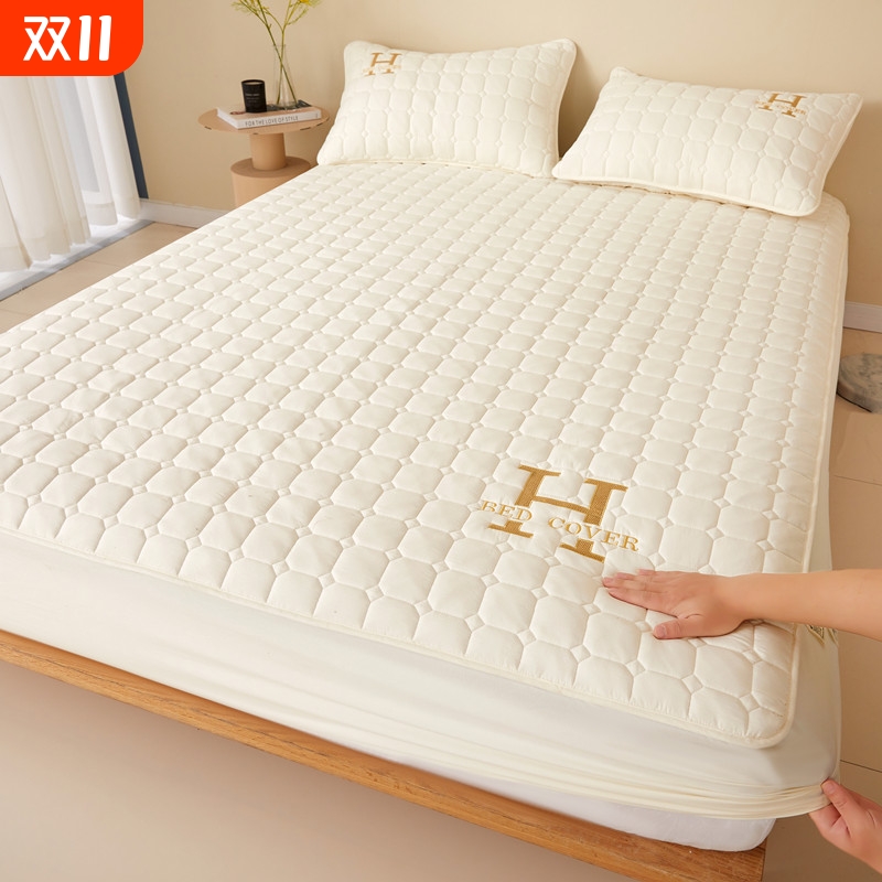 母婴A类夹棉床笠品帅垫保护罩
