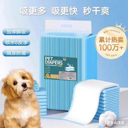 狗狗尿垫加厚除臭吸水宠物隔尿垫吸水垫兔子猫咪用尿片一次性尿布