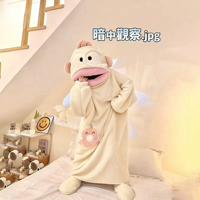 小丑鱼连体睡衣女大嘴鱼搞怪睡袍