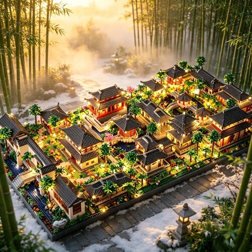【清仓】苏州园林积木模型拼装