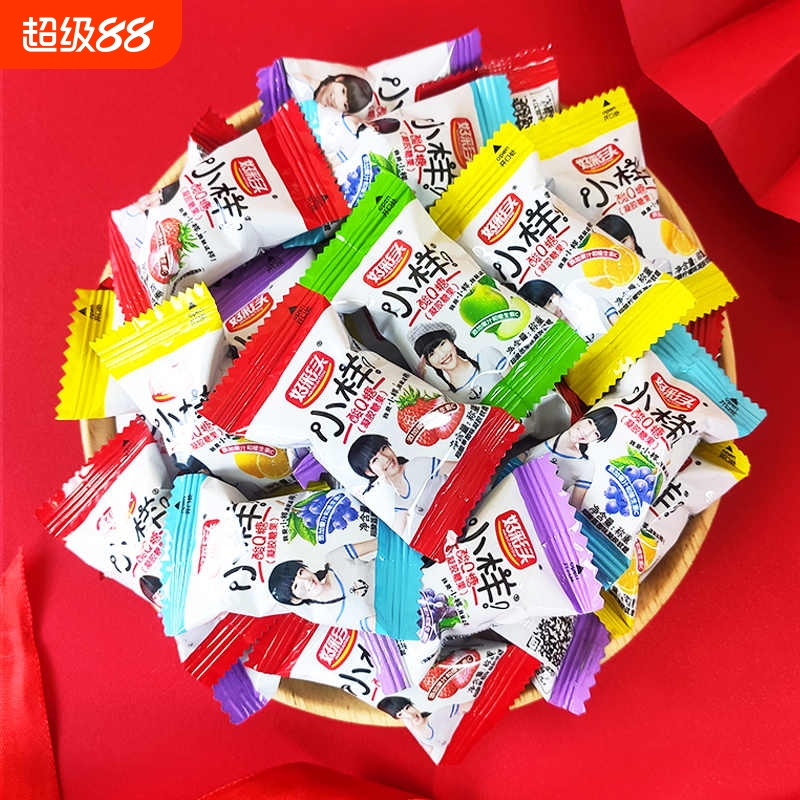 小样酸Q糖500g/袋好彩头果汁软糖袋装大包装散装喜糖零食糖果混合