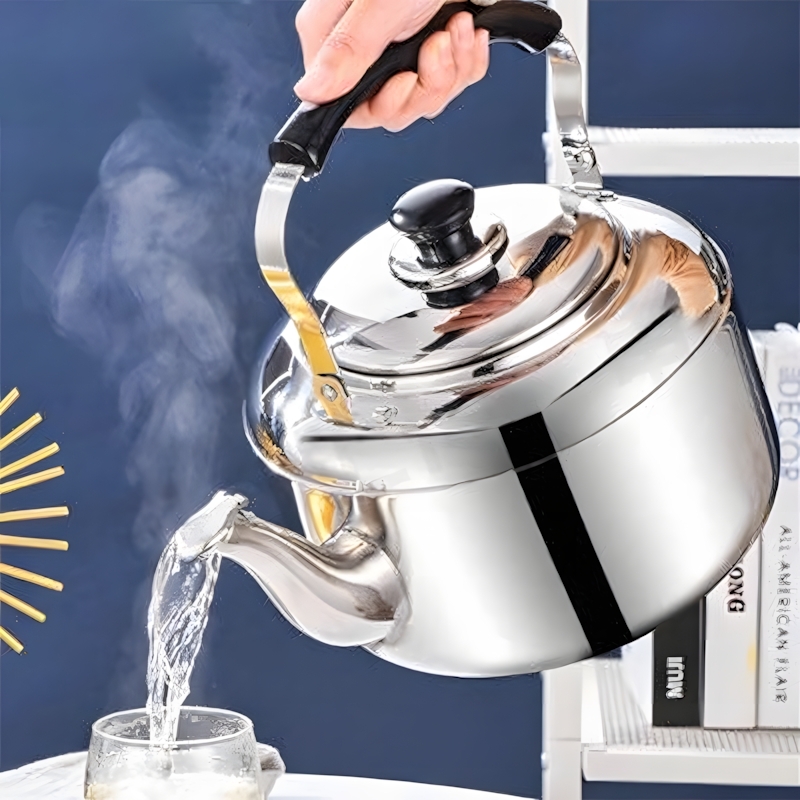 不锈钢烧水壶鸣笛家用柴火水壶烧水电磁炉煤气燃气灶用老式壶通用