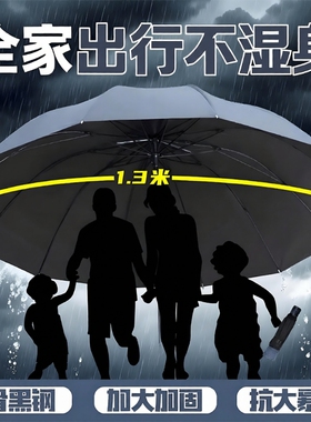 雨伞加厚专用晴雨男士防晒遮阳伞手动上学超大加固结实双人两用