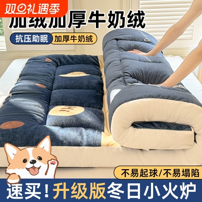 牛奶绒冬季保暖床垫|千人收藏