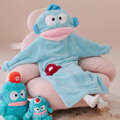 加厚搞怪丑鱼连体睡衣