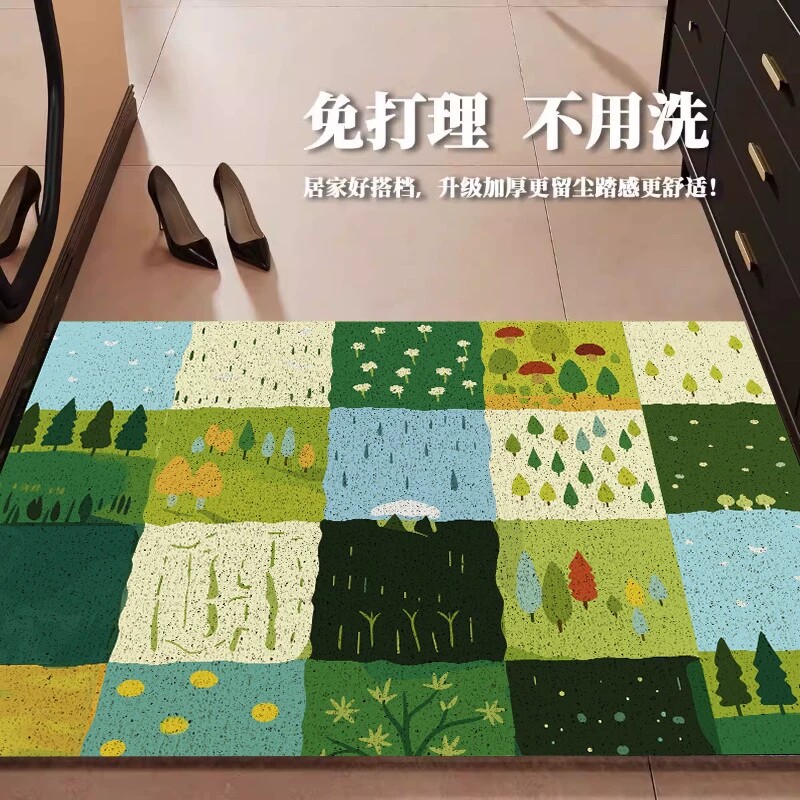 新款入户门丝圈地垫可裁剪防滑耐脏脚垫子家用门口地毯进门垫室外