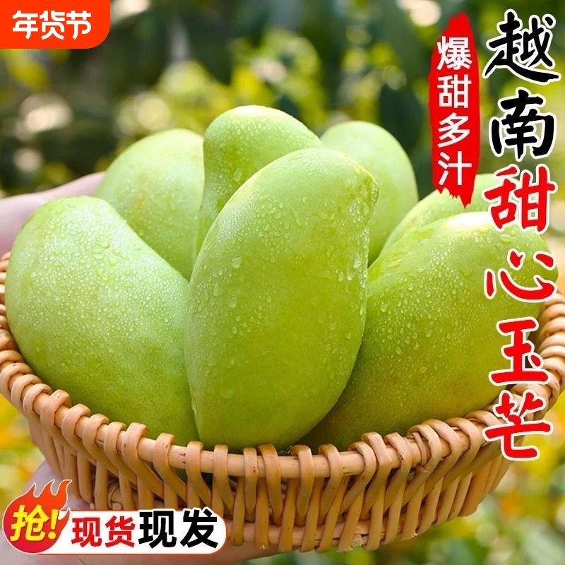 【优选】正宗越南进口玉芒新鲜当季芒果整箱水果芒果非贵妃新鲜甜