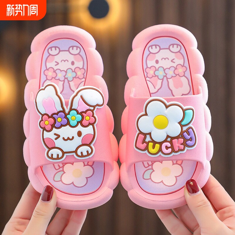 儿童凉拖鞋女孩夏季外穿小公主防滑室内外浴室小孩居家洗澡亲子拖