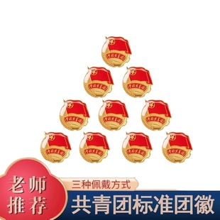 团徽共青团正版磁吸2cm标准款学生通用中国共青团徽章中央监制强磁铁扣团员学校批发胸针别针式2新款大磁扣