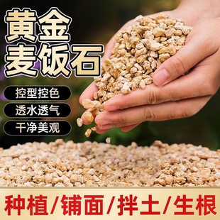 麦饭石颗粒黄金软麦饭石多肉铺面石纯颗粒土家用专用植物土壤种植