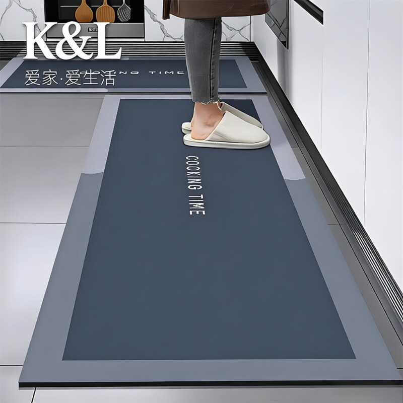 硅藻泥厨房防滑防油地垫吸水垫门口耐脏脚垫防水专用可擦免洗地毯