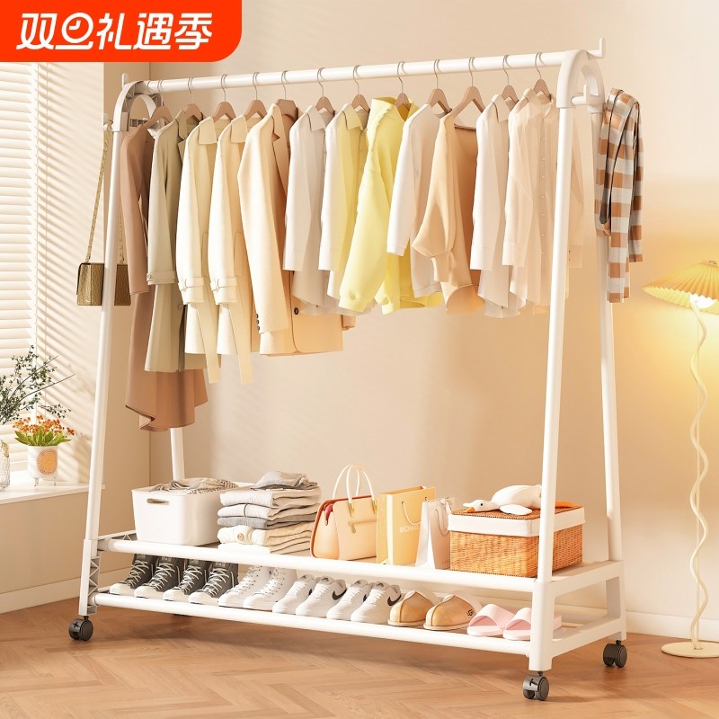 【爆卖10w+】衣架落地晾衣架卧室