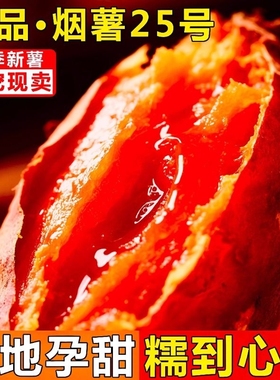 烟薯25号红薯正宗山东糖心流油蜜薯新鲜农家自种甜番薯山芋西地瓜