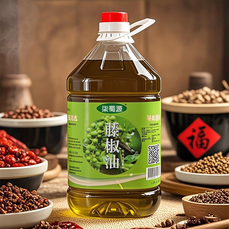 柒蜀源四川正宗藤椒油特麻5升商用花椒油麻油米线专用花椒麻椒油