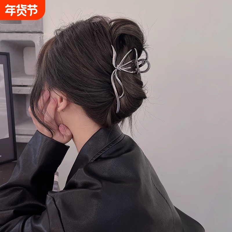 冷淡风蝴蝶金属抓夹女高级感大号气质鲨鱼夹新款后脑勺发夹潮,饰品/流行首饰/时尚饰品新,发饰,淘宝优惠券,粉丝福利购,淘宝优惠卷