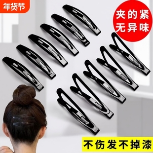 新款小夹子碎发夹女前额侧边刘海发卡后脑勺固定黑色头饰整理神器