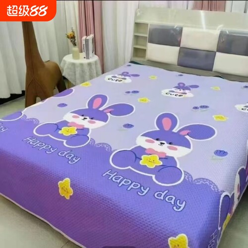 四季通用床盖三件套防滑夹棉床单盖毯单件双面两用炕毯榻榻米炕盖