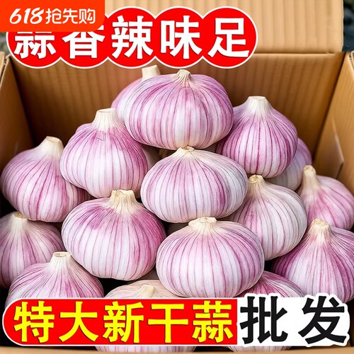 金乡紫皮干蒜9斤|超5000次加购