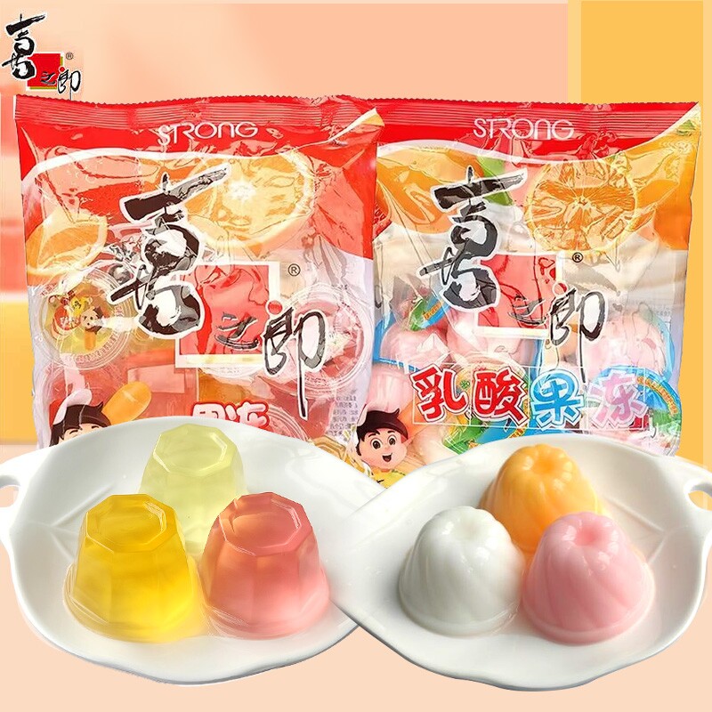 喜之郎什锦乳酸果冻360g*5整箱大礼包儿童休闲零食品解馋小吃批