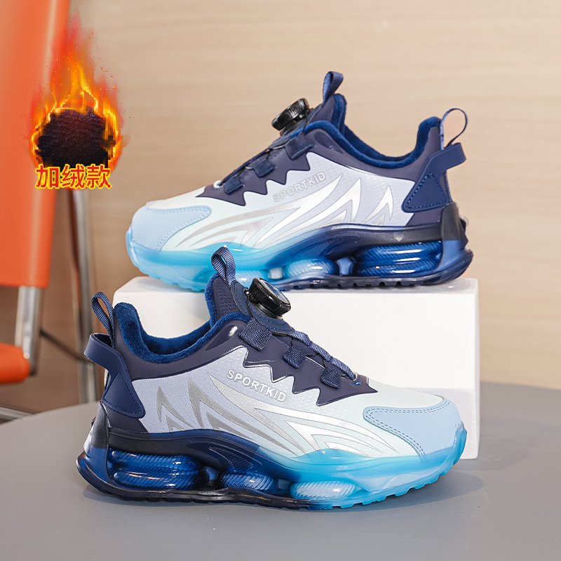 男童鞋子加绒保暖冬款二棉鞋