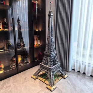 兼容乐高法国巴黎埃菲尔铁塔成年人高难度积木建筑男女孩拼装玩具