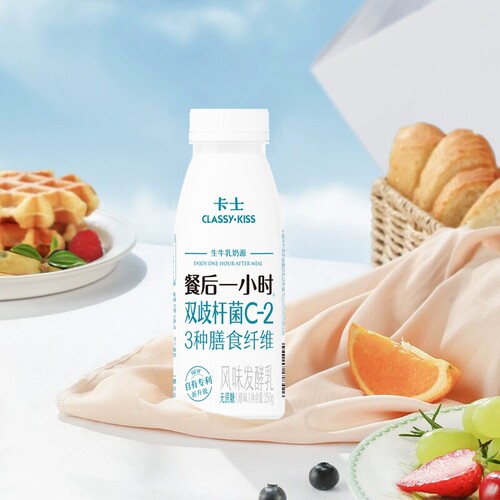 卡士餐后益生菌酸奶250g膳食纤维