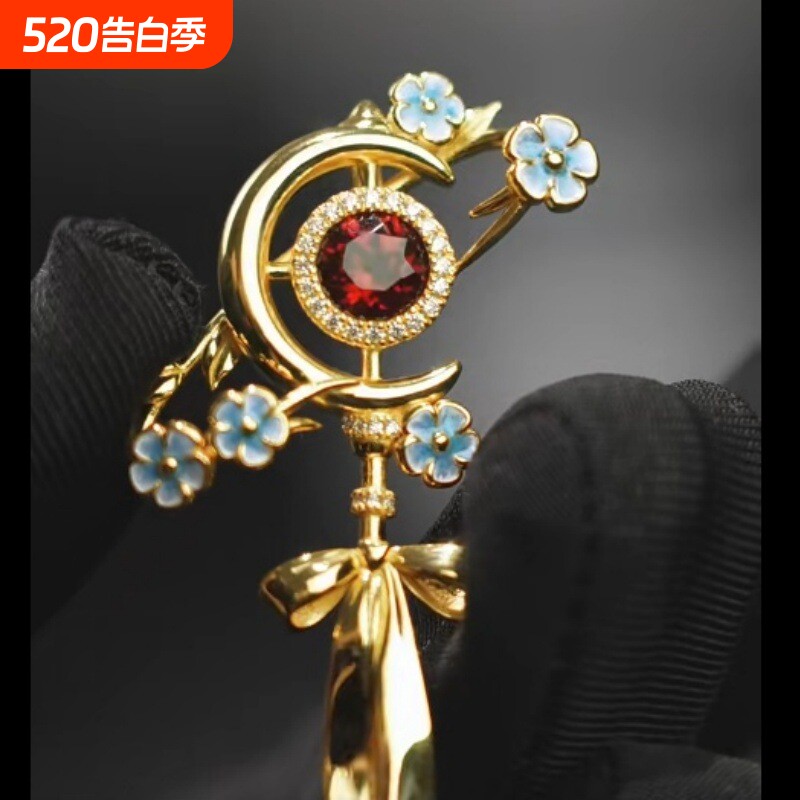 《葬送的芙莉莲》苍月草芙莉莲法杖胸针精致轻奢创意动漫周边礼物